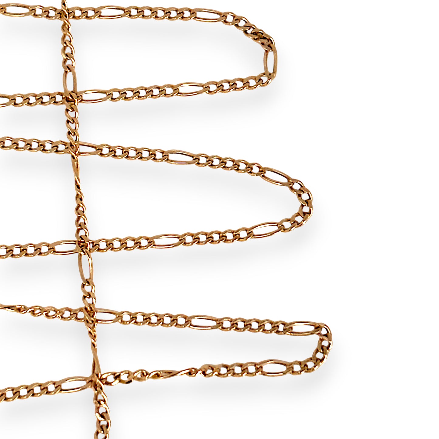GOLD DEAL | 9ct (9K) Gold Graceful 5 - 1 Figaro 51cm Chain Refurbished