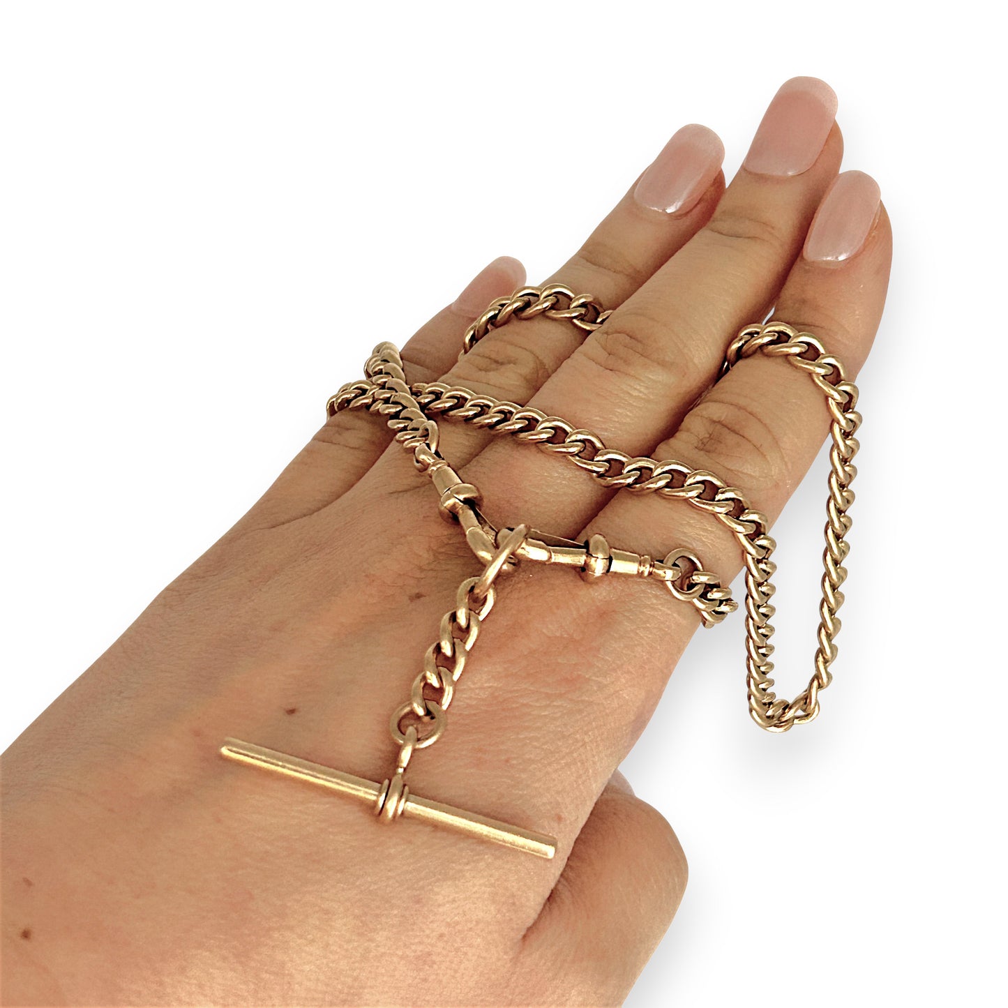 GOLD DEAL | 9ct (9K) Gold Hefty 47cm Chain & T Bar