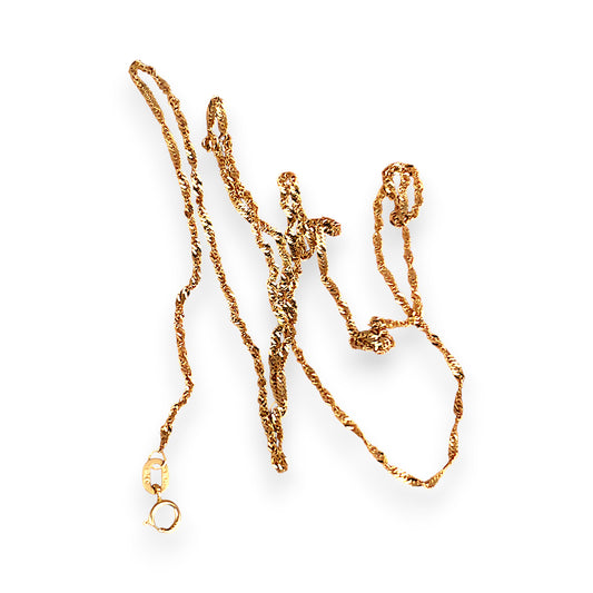 GOLD DEAL | 9ct (9K) Gold Airy Twist 49cm Chain