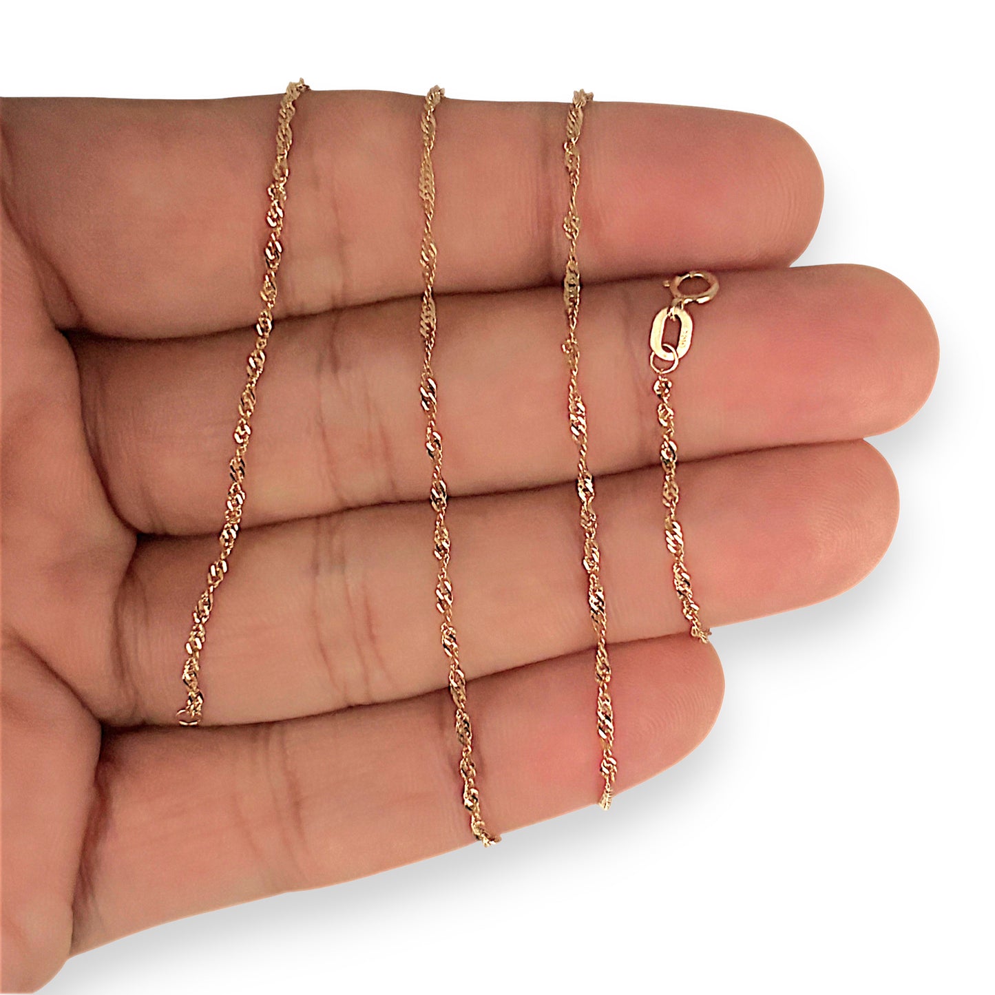 GOLD DEAL | 9ct (9K) Gold Airy Twist 49cm Chain