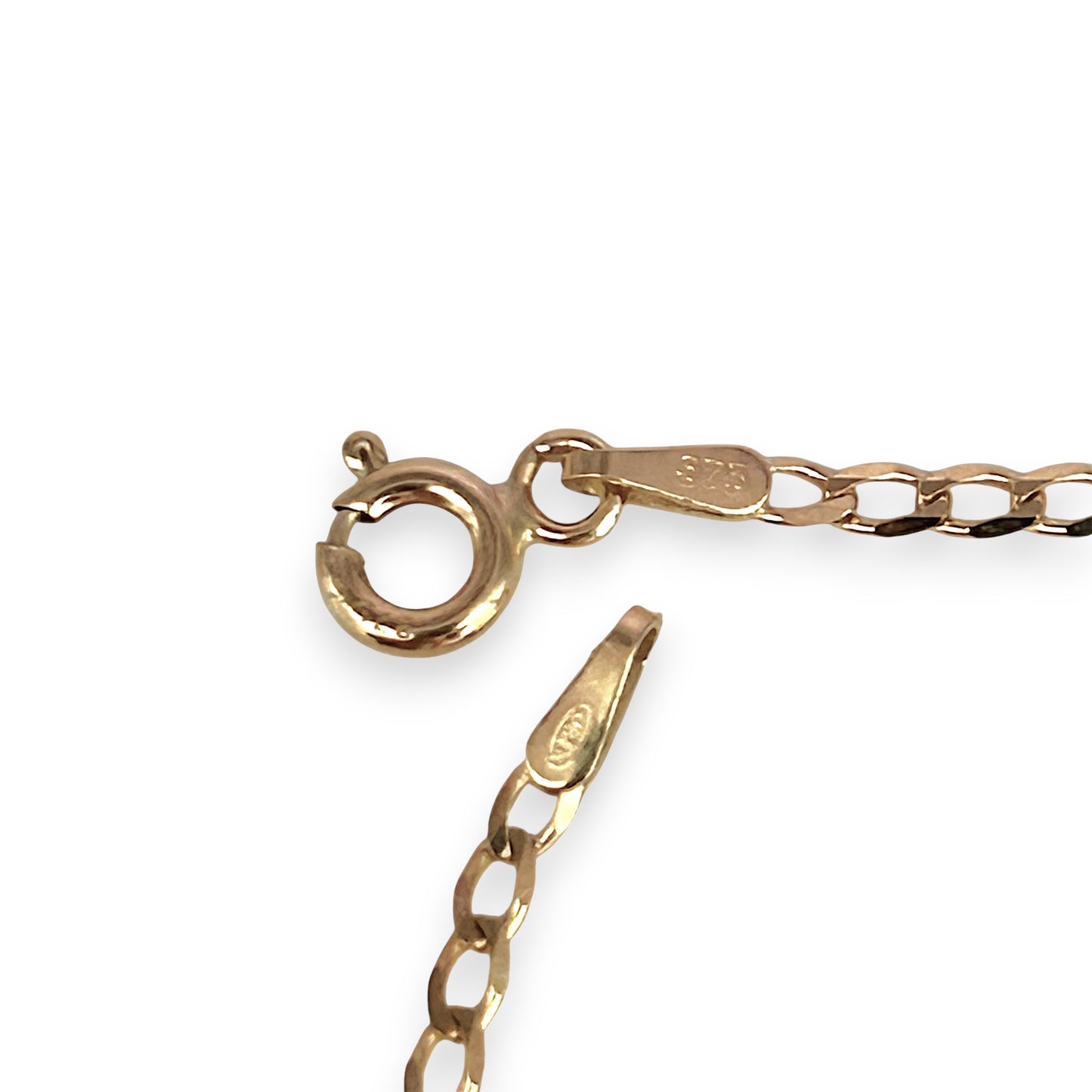 GOLD DEAL | 9ct (9K) Gold Refined Edge - Flat Curb Chain Refurbished 50cm x 2.0mm