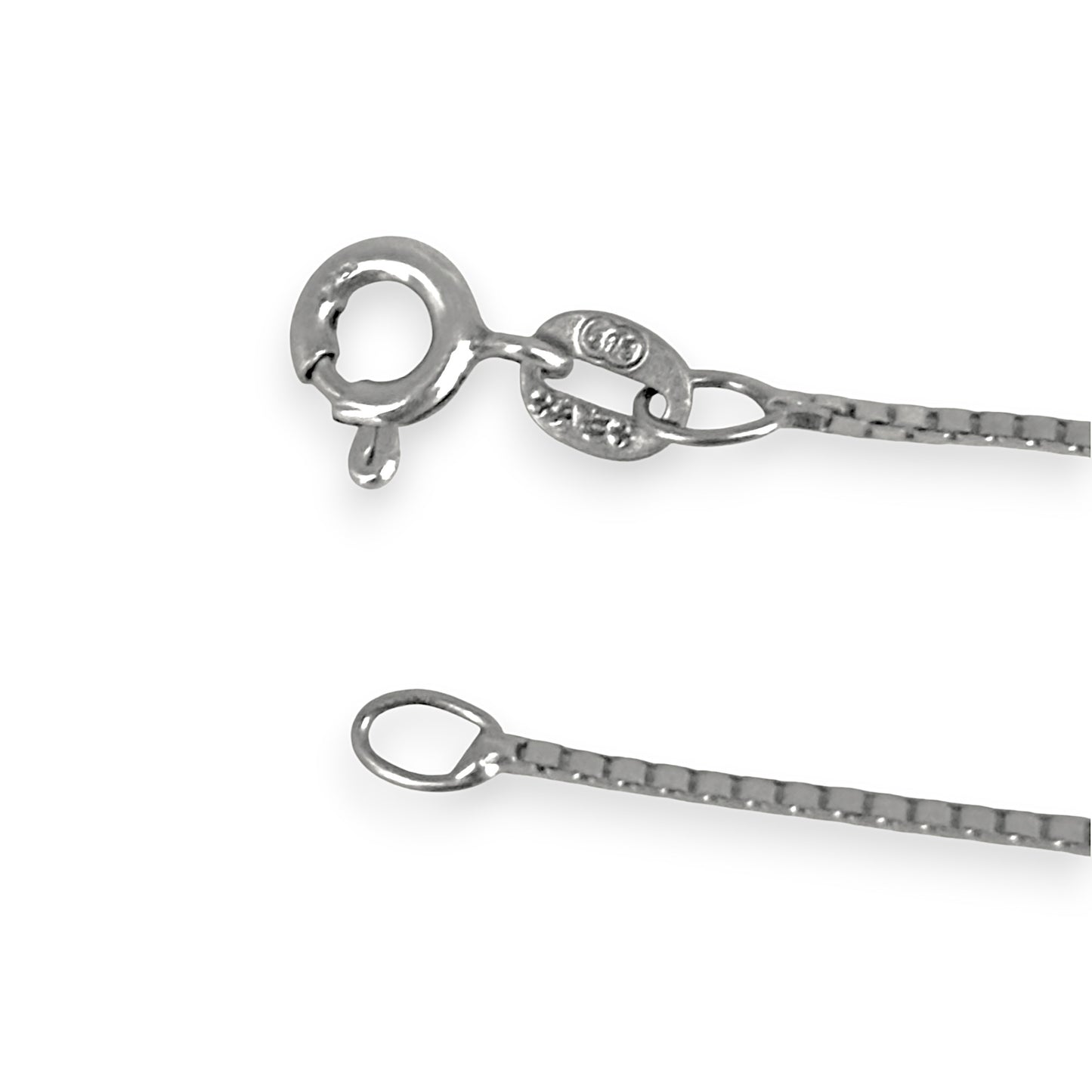GOLD DEAL | 9ct White Gold Soft Box Chain Length 45cm