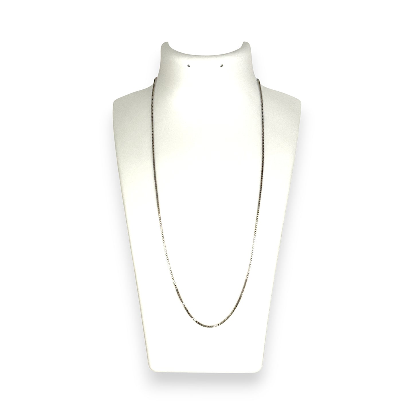 GOLD DEAL | 9ct White Gold Soft Box Chain Length 45cm
