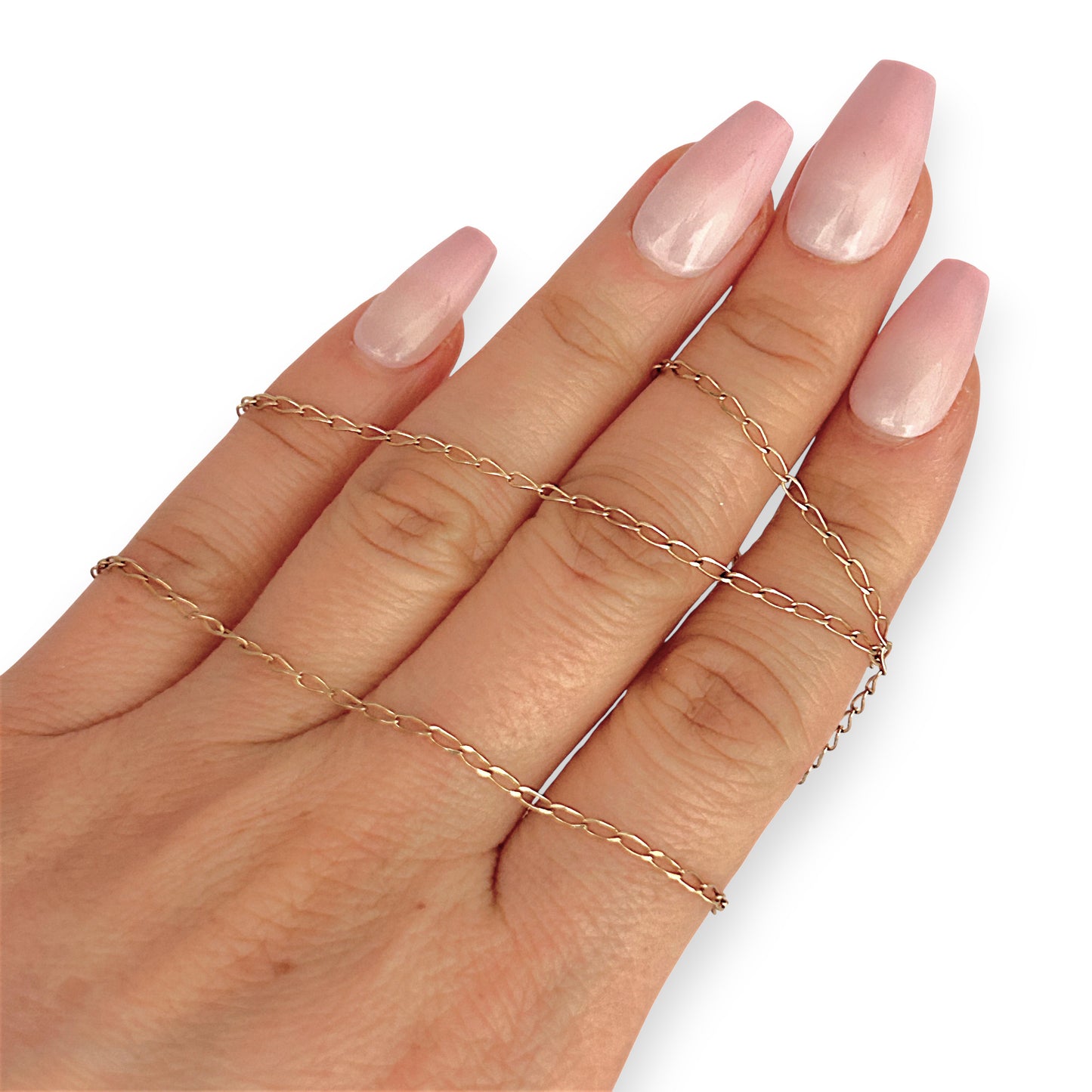 GOLD DEAL | 9ct (9K) Gold Golden Whisper - Oval Link Chain Refurbished 45cm