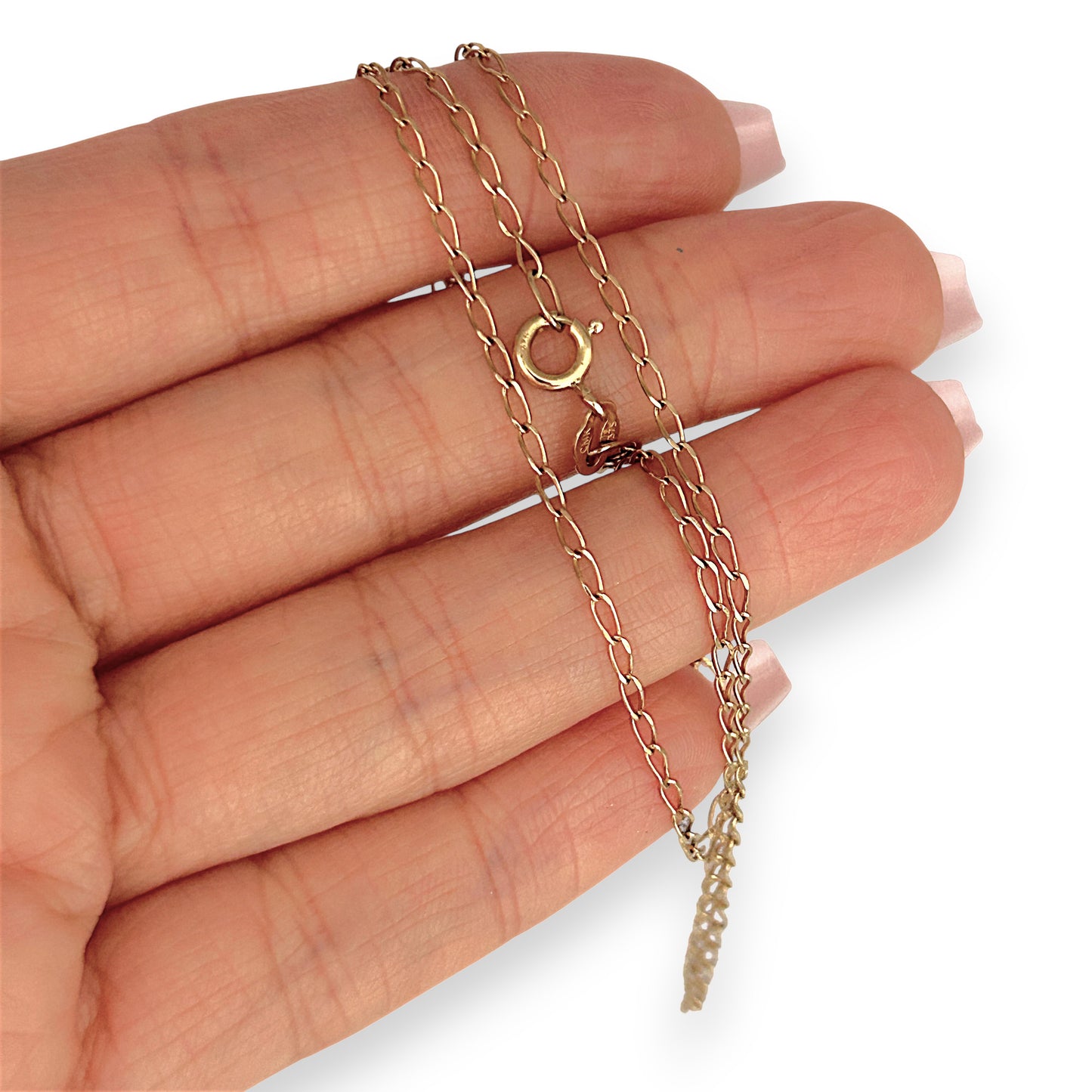 GOLD DEAL | 9ct (9K) Gold Golden Whisper - Oval Link Chain Refurbished 45cm
