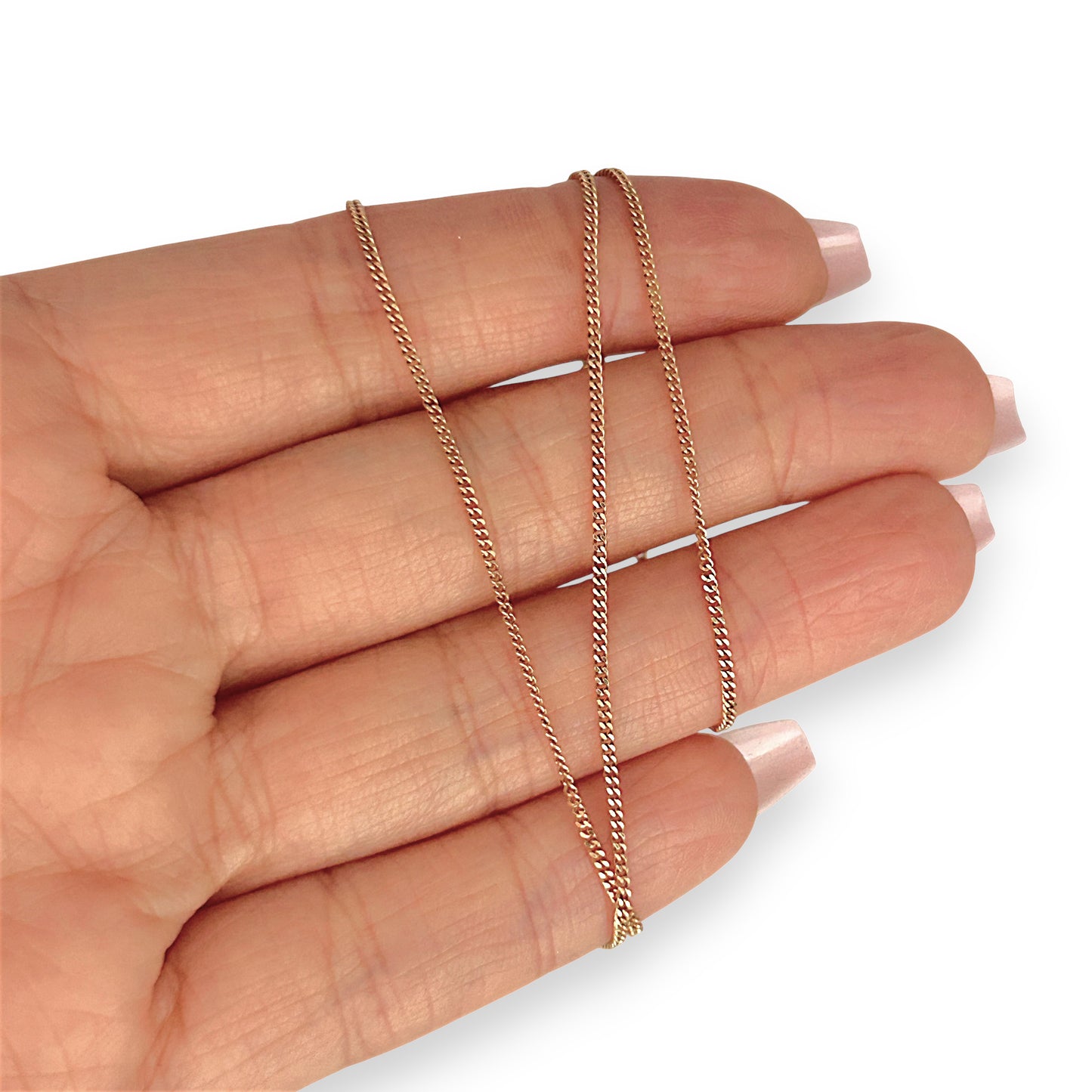 GOLD DEAL | 9ct (9K) Gold Timeless Grace Fine Curb Chain 42cm