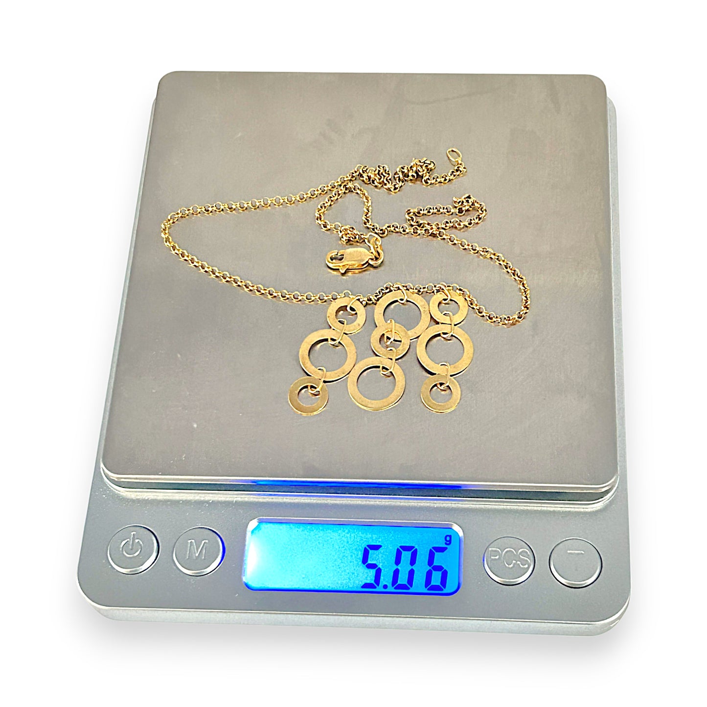 GOLD DEAL | 9ct Gold Eternity Circle Bib Necklace