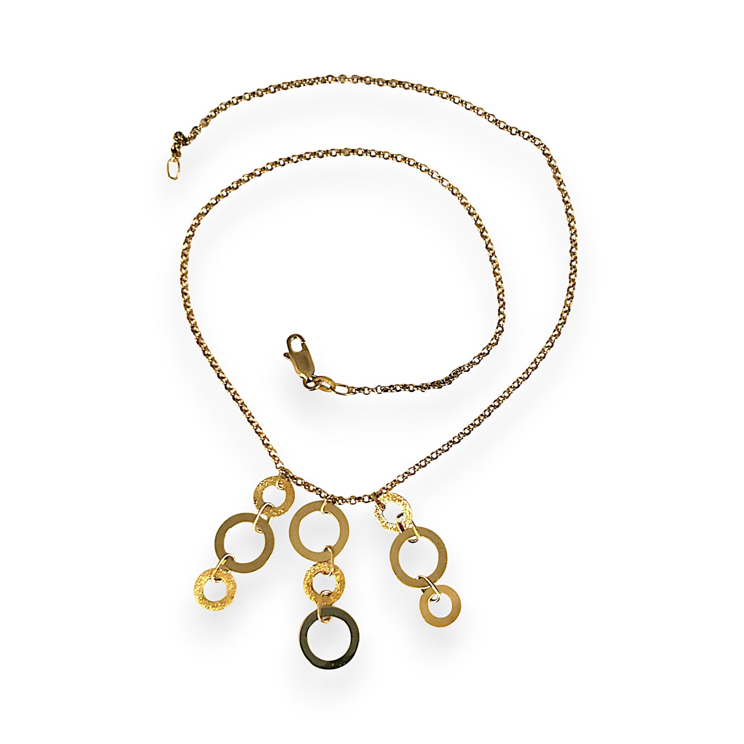 GOLD DEAL | 9ct Gold Eternity Circle Bib Necklace
