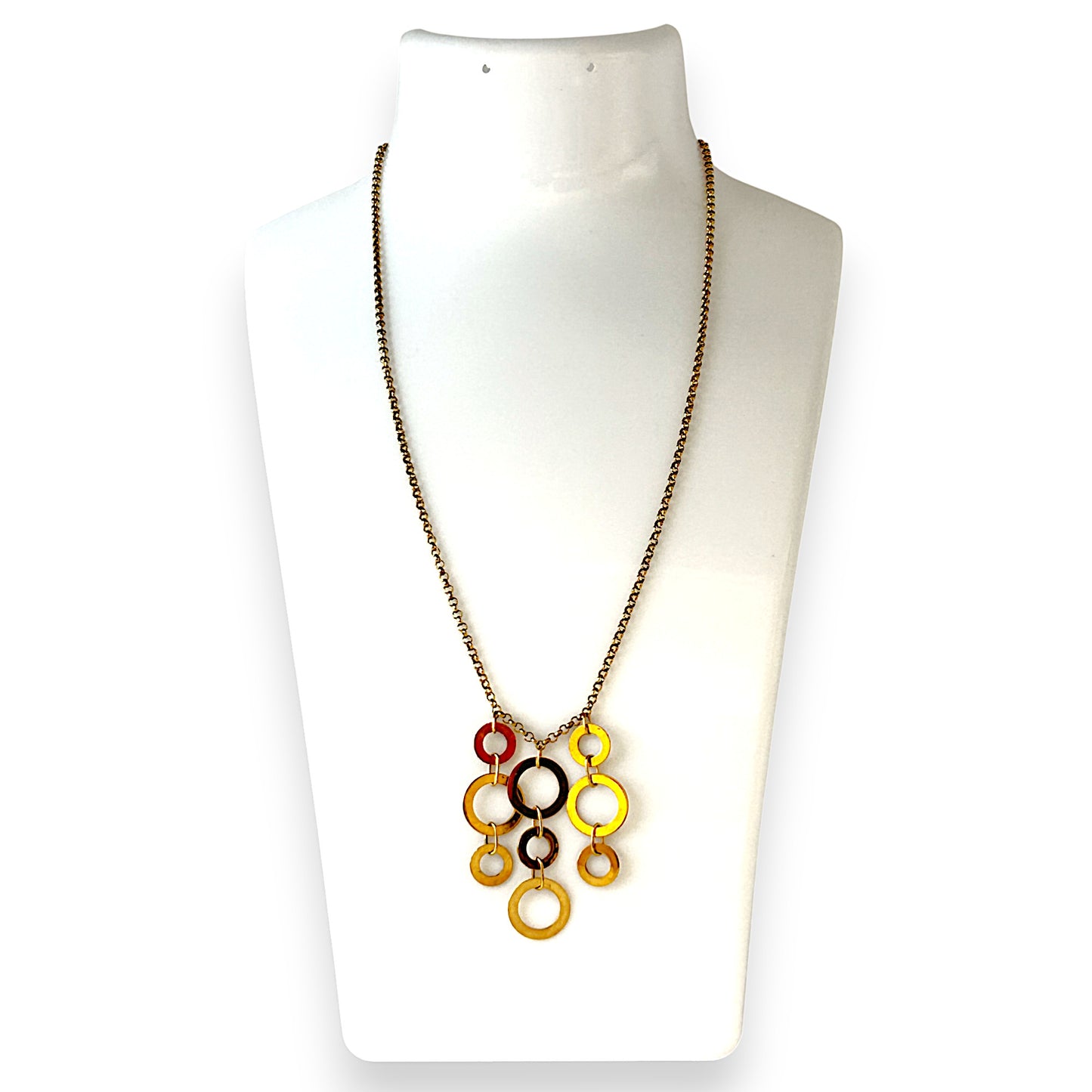 GOLD DEAL | 9ct Gold Eternity Circle Bib Necklace