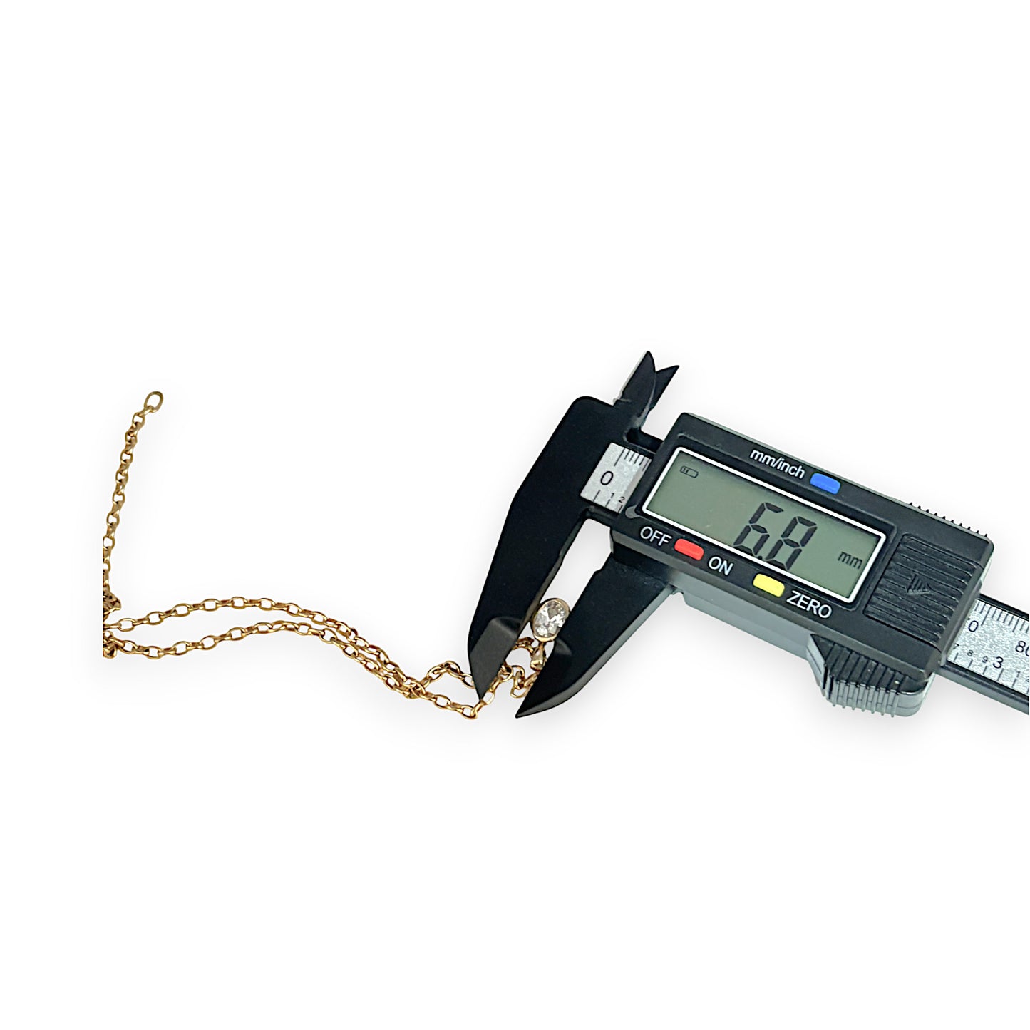 GOLD DEAL | 9ct (9K) Gold Necklace with CZ Oval Pendant