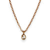 GOLD DEAL | 9ct (9K) Gold Necklace with CZ Oval Pendant