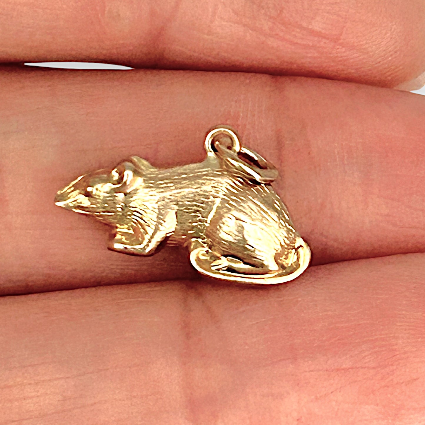 GOLD DEAL | 9ct (9K) Gold Mystical Mouse Charm / Pendant