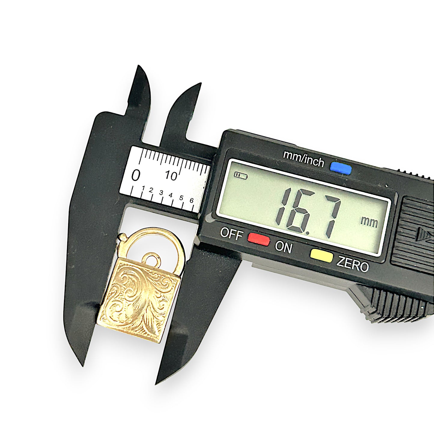 GOLD DEAL | 9K Gold Square Chunky Padlock