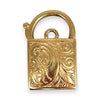 GOLD DEAL | 9K Gold Square Chunky Padlock