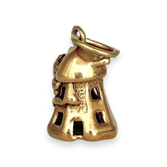 GOLD DEAL | 9ct (9K) old Vintage Lighthouse Charm/Pendant