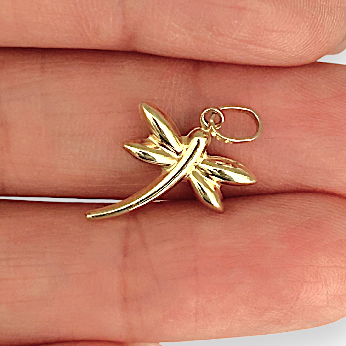 GOLD DEAL | 9K Gold Skyflutter Dragonfly Charm / Pendant Refurbished
