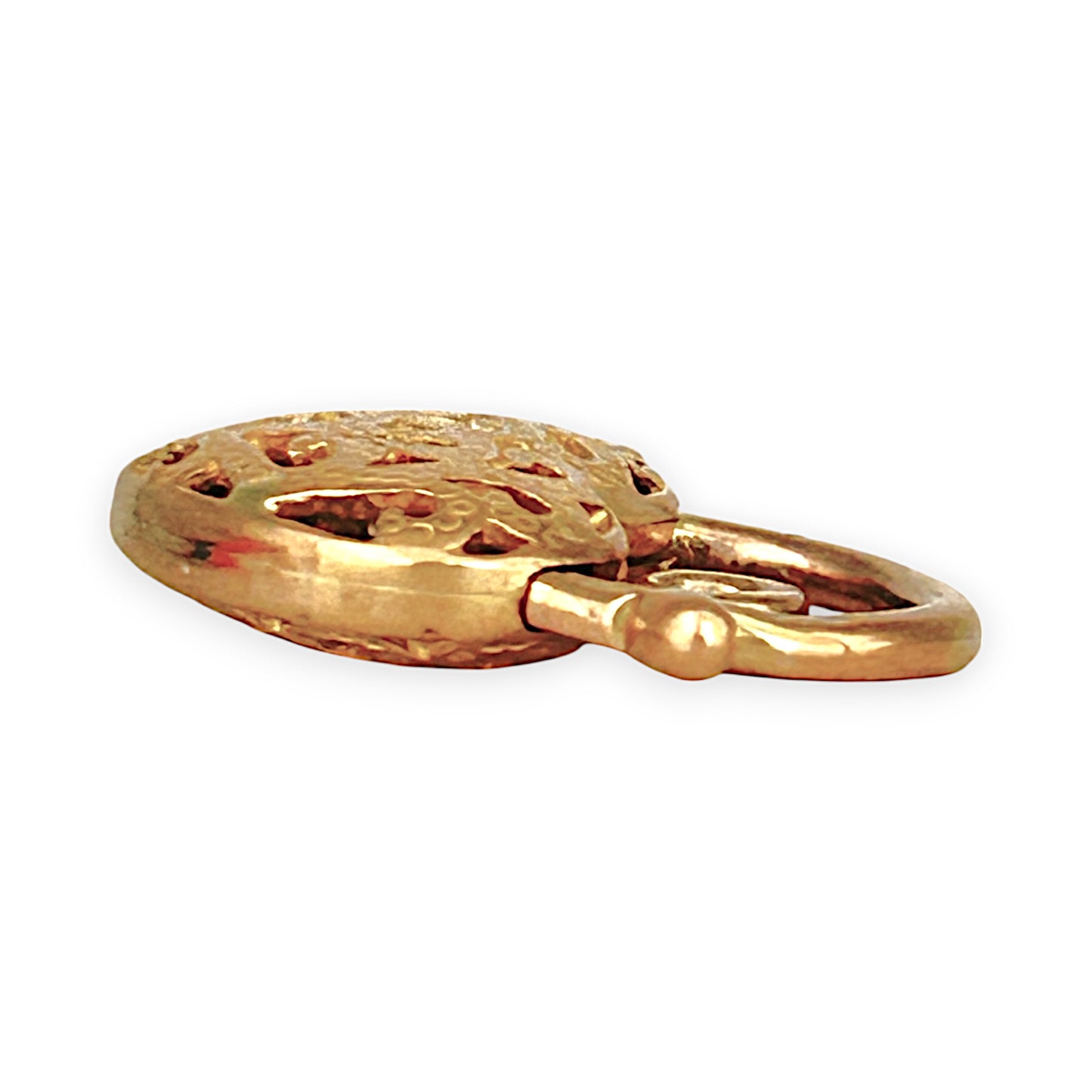 GOLD DEAL | 9ct (9K) Gold Lockheart Lace Filigree Heart Padlock