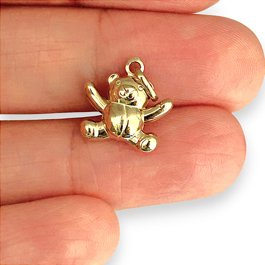 GOLD DEAL | 9ct (9K) Gold Joyful Teddy Bear Charm