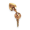 GOLD DEAL | 18K Gold Heart & Key Charm / Pendant, As New