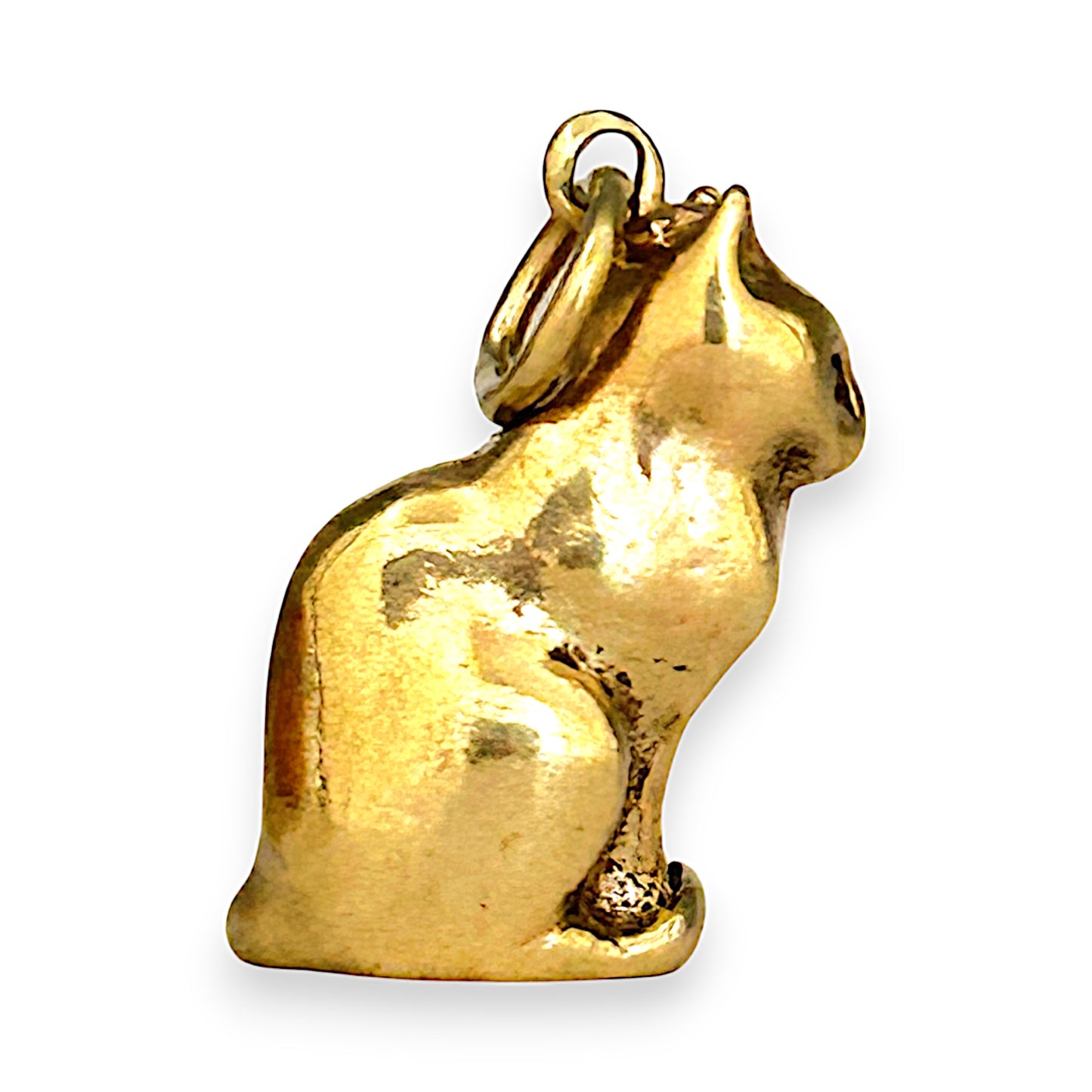 GOLD DEAL | FLASH SALE 9ct (9K) Gold Solid Built Cat Charm
