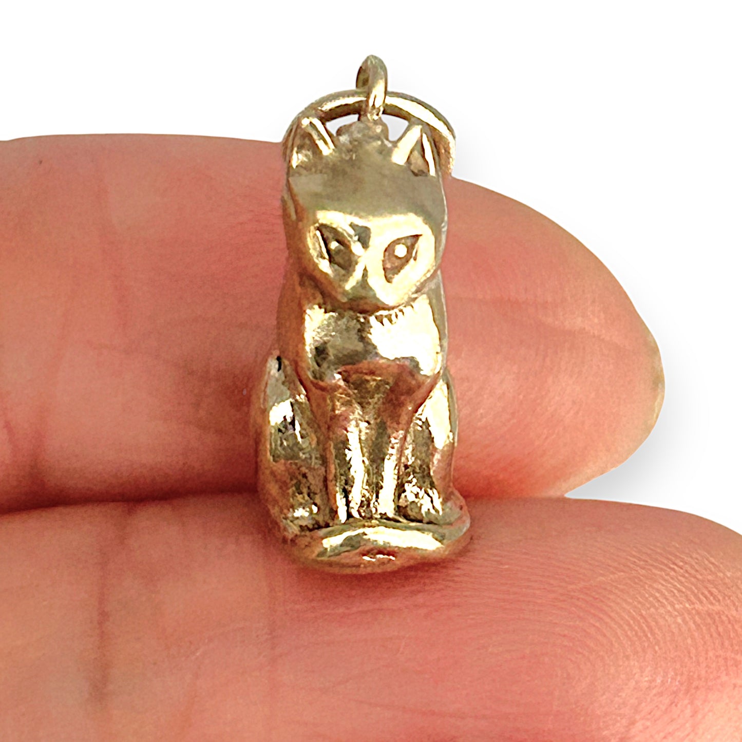 GOLD DEAL | FLASH SALE 9ct (9K) Gold Solid Built Cat Charm