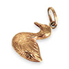 GOLD DEAL | 9K Gold Vintage Swan Charm / Pendant