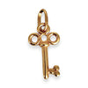 GOLD DEAL | 9ct (9K) Gold Vintage-Inspired Key Charm / Pendant Refurbished
