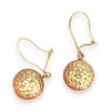 GOLD DEAL | 9ct (9K) Gold Glow Textured Drop Earrings