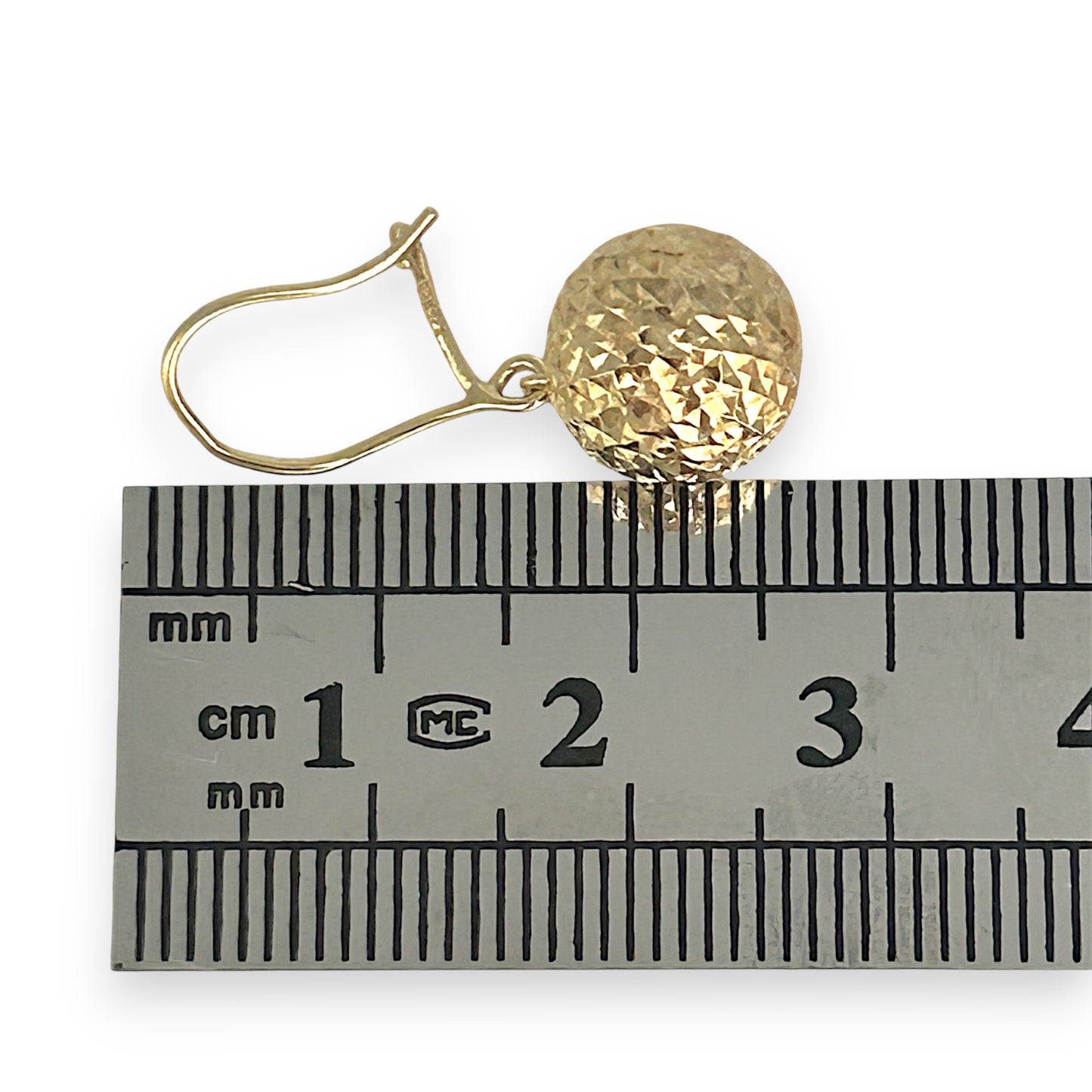 GOLD DEAL | 9ct (9K) Gold Glow Textured Drop Earrings