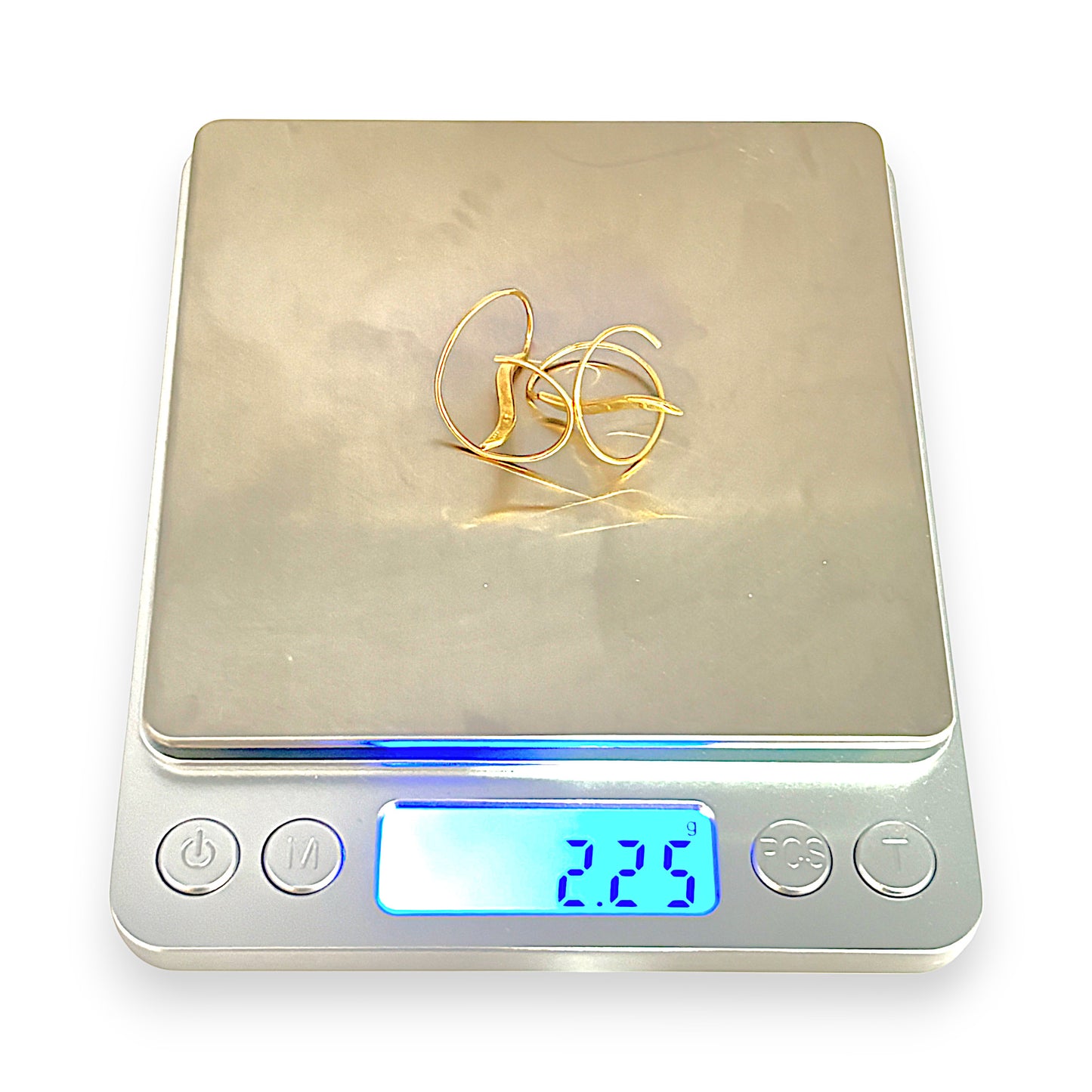 9ct Gold Tornado Drop Earrings. R # 1088