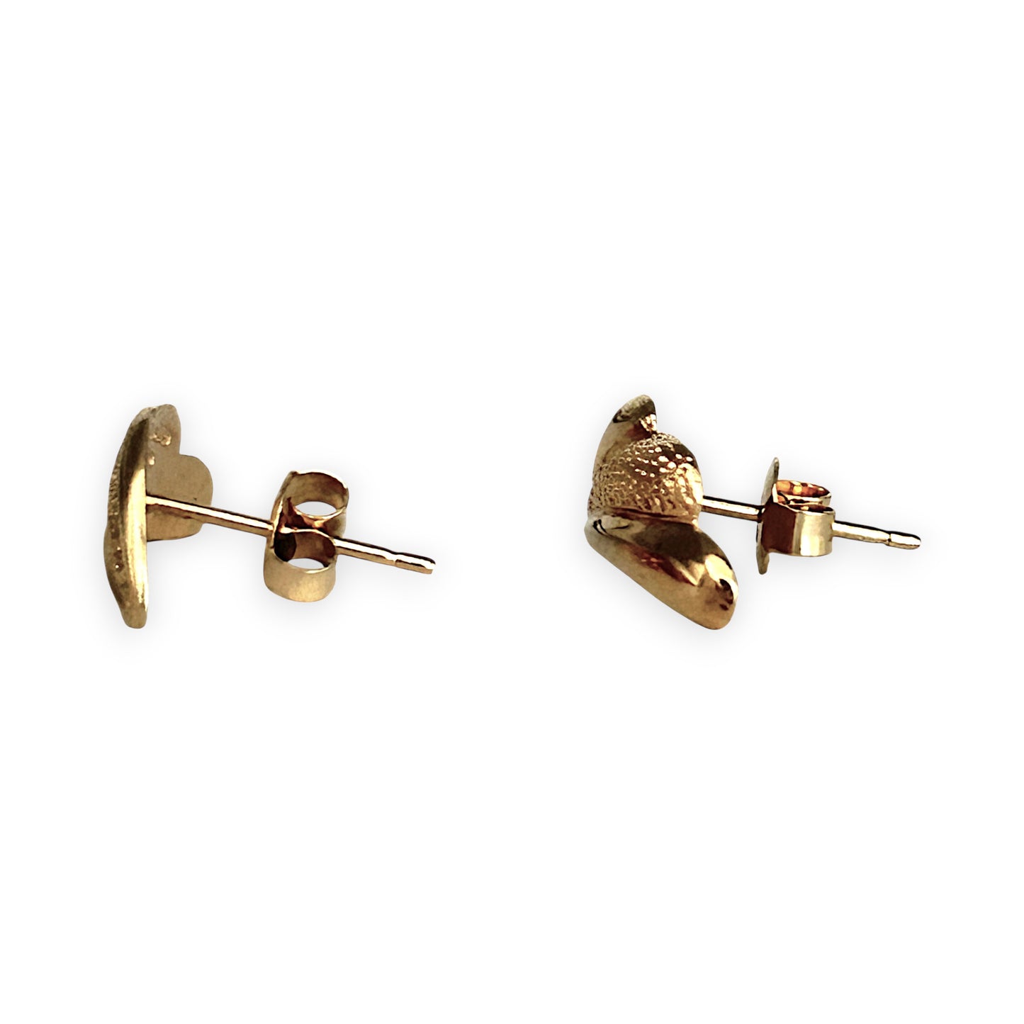 GOLD DEAL | 14ct (14K) Gold Refurbished Angel Wing Stud Earrings