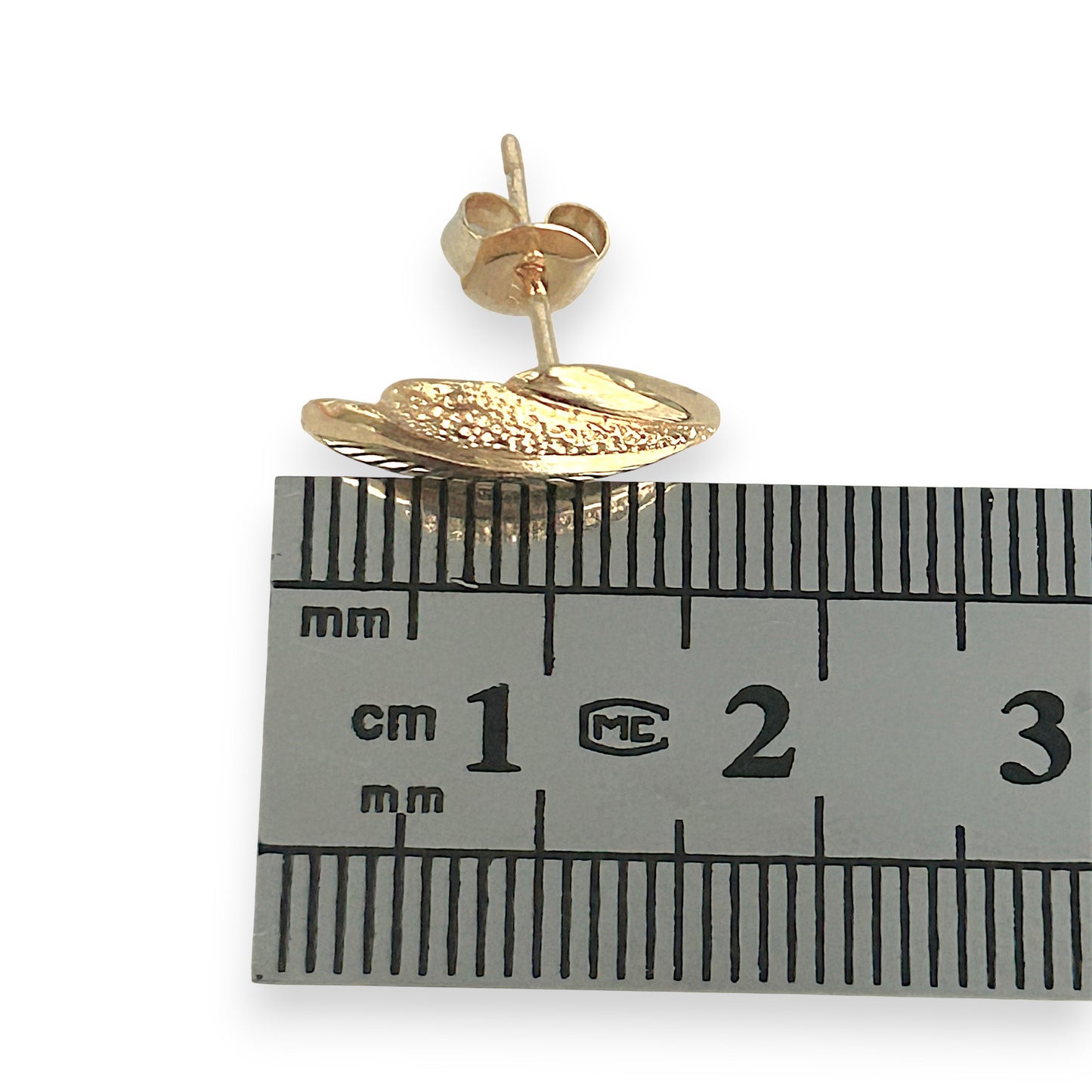 GOLD DEAL | 14ct (14K) Gold Refurbished Angel Wing Stud Earrings