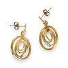 GOLD DEAL | 9ct (9K) Gold Eclipse Dangle Earrings Refurbished