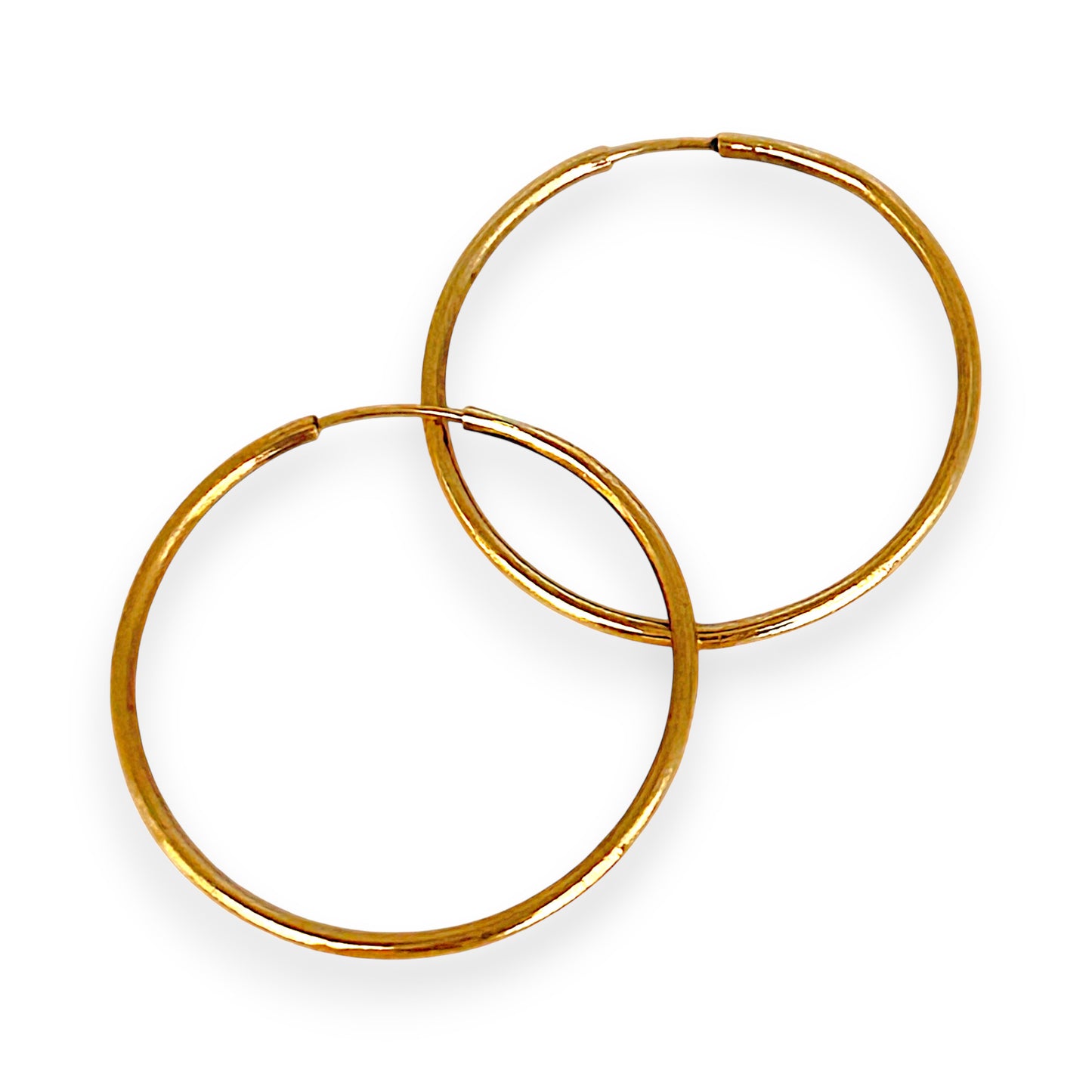 GOLD DEAL | 9ct (9K) Gold Minimalist Fine Sleeper Earrings 2cm