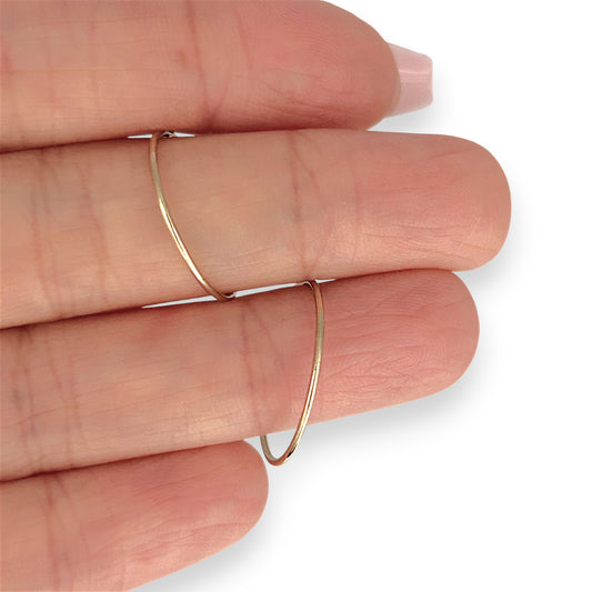 GOLD DEAL | 9ct (9K) Gold Minimalist Fine Sleeper Earrings 2cm