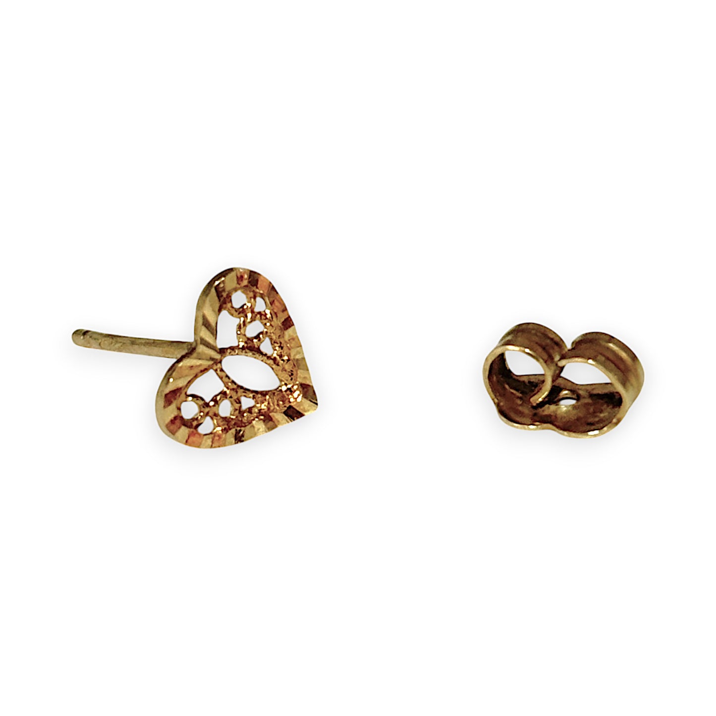 GOLD DEAL | 9ct Gold Heart Stud Earrings Earrings