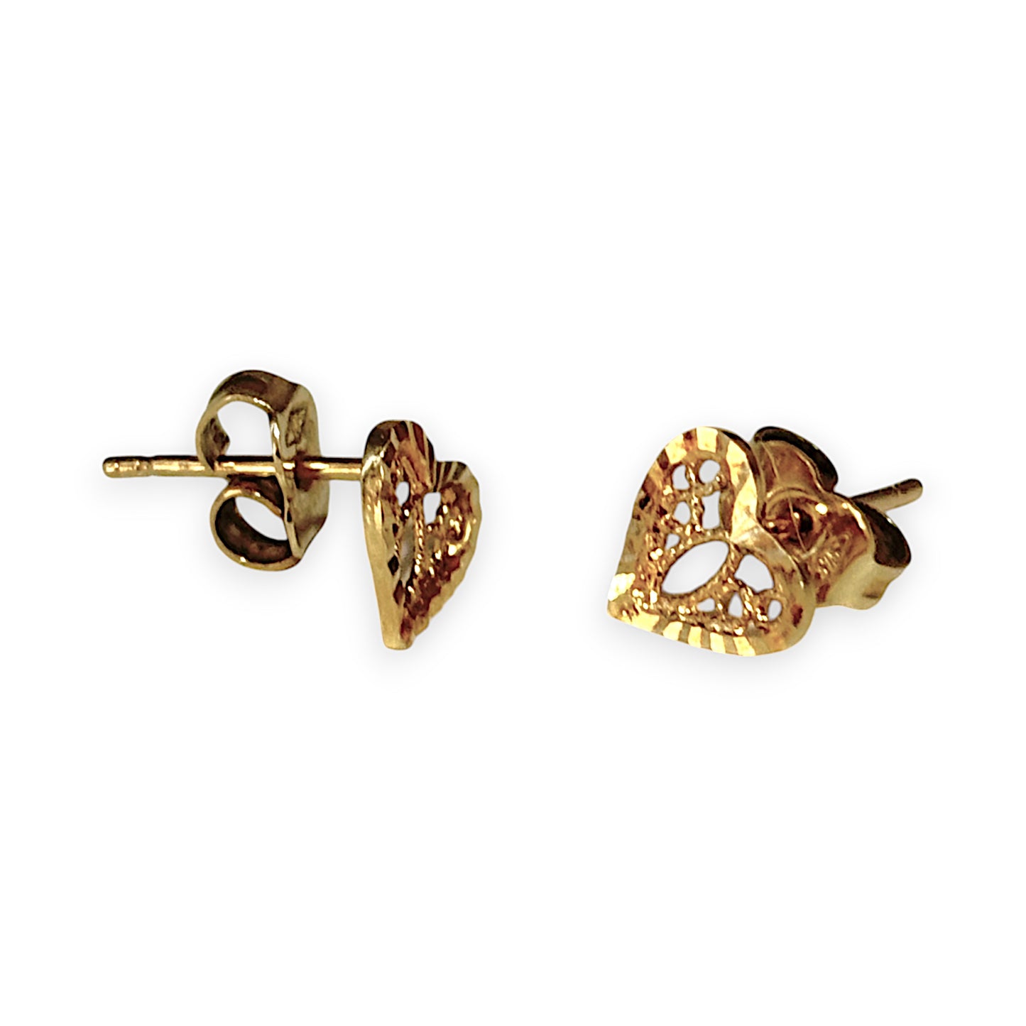 GOLD DEAL | 9ct Gold Heart Stud Earrings Earrings
