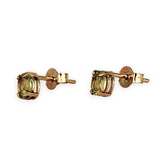 GOLD DEAL | 9ct (9K) Gold Verde Meadowlight Stud Earrings - Refurbished