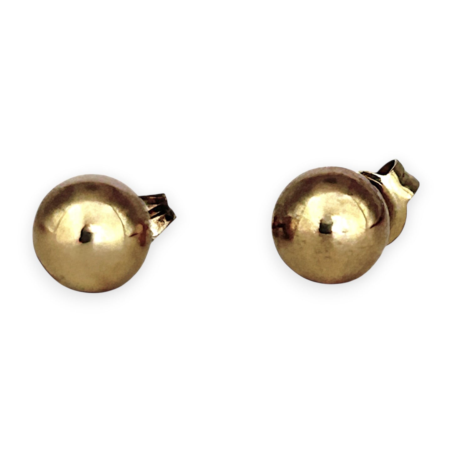 GOLD DEAL | 9ct (9K) Gold Minimalist Round Ball Stud Earrings 5.8mm