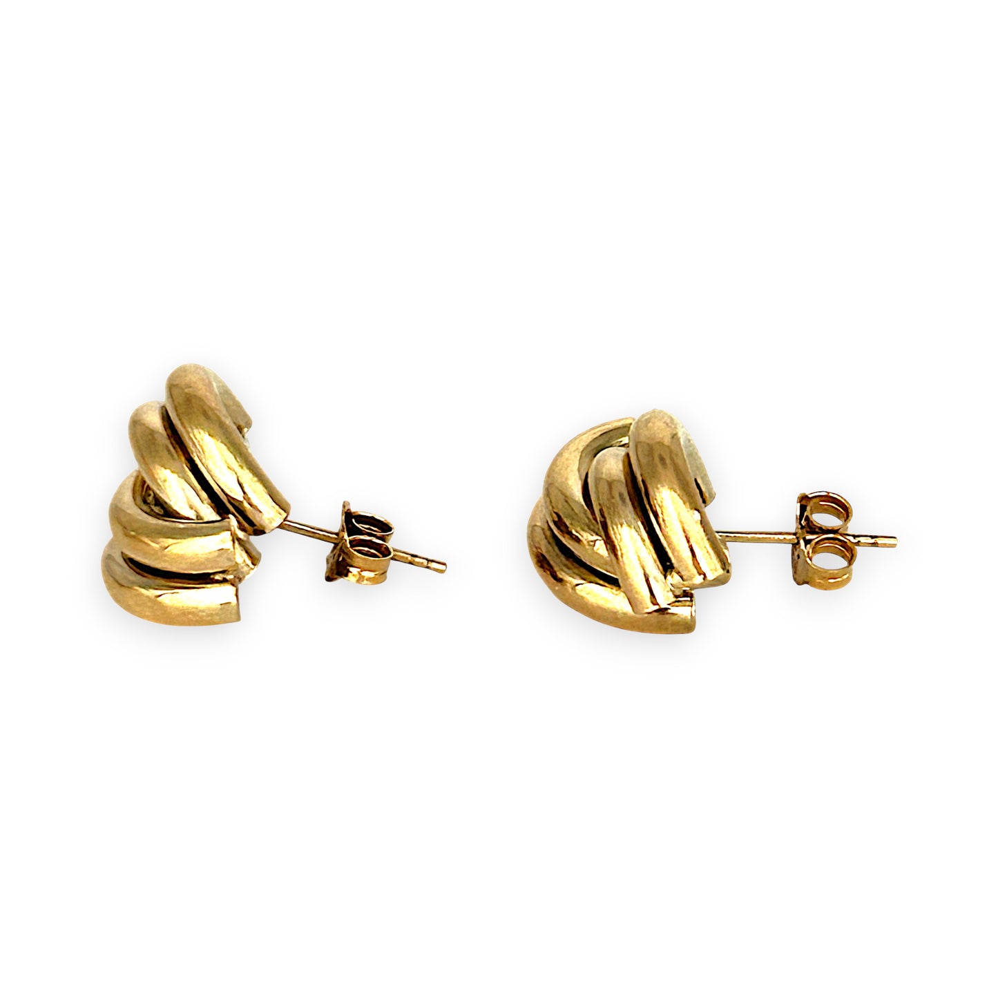 GOLD DEAL | FLASH SALE 9ct (9K) Gold Chucky Duo Hoop Stud Earrings
