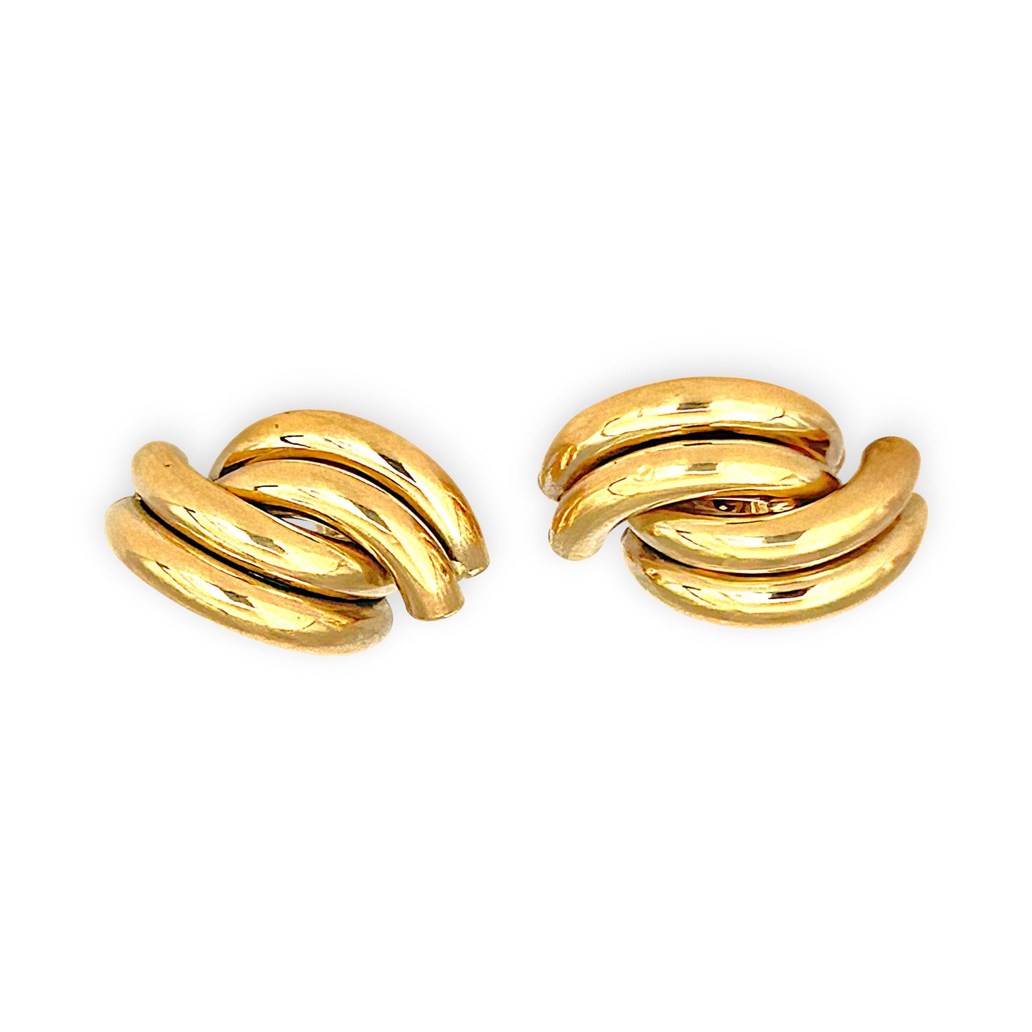 GOLD DEAL | FLASH SALE 9ct (9K) Gold Chucky Duo Hoop Stud Earrings