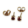 GOLD DEAL | 9ct (9K) Gold Classic Solitaire Ruby Stud Earrings
