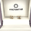 GOLD DEAL | 10K (10ct) Y/W/R Gold MICHAEL HILL Tri Tone Stud Earrings