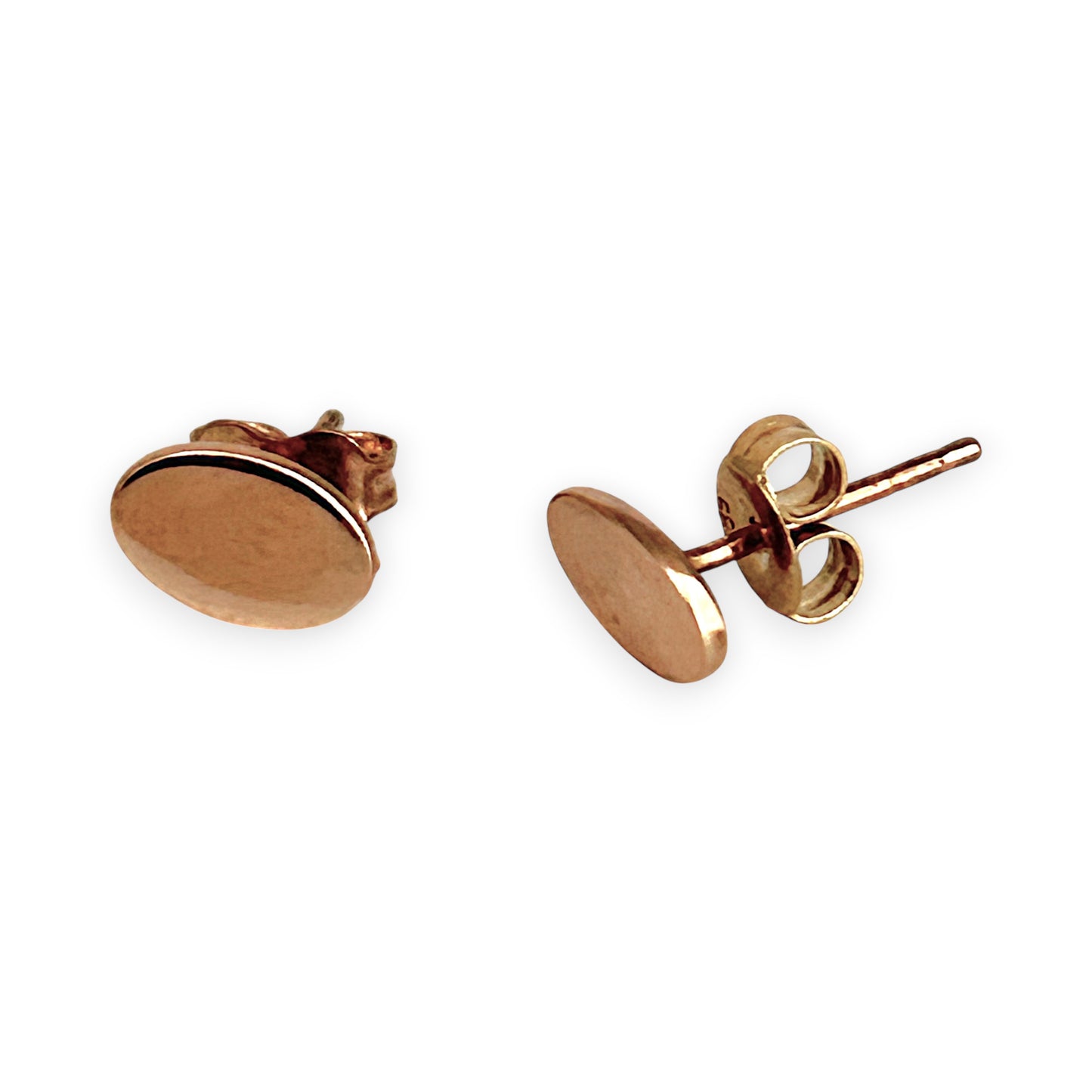 GOLD DEAL | 9ct (9K) Rose Gold Oval Stud Earrings