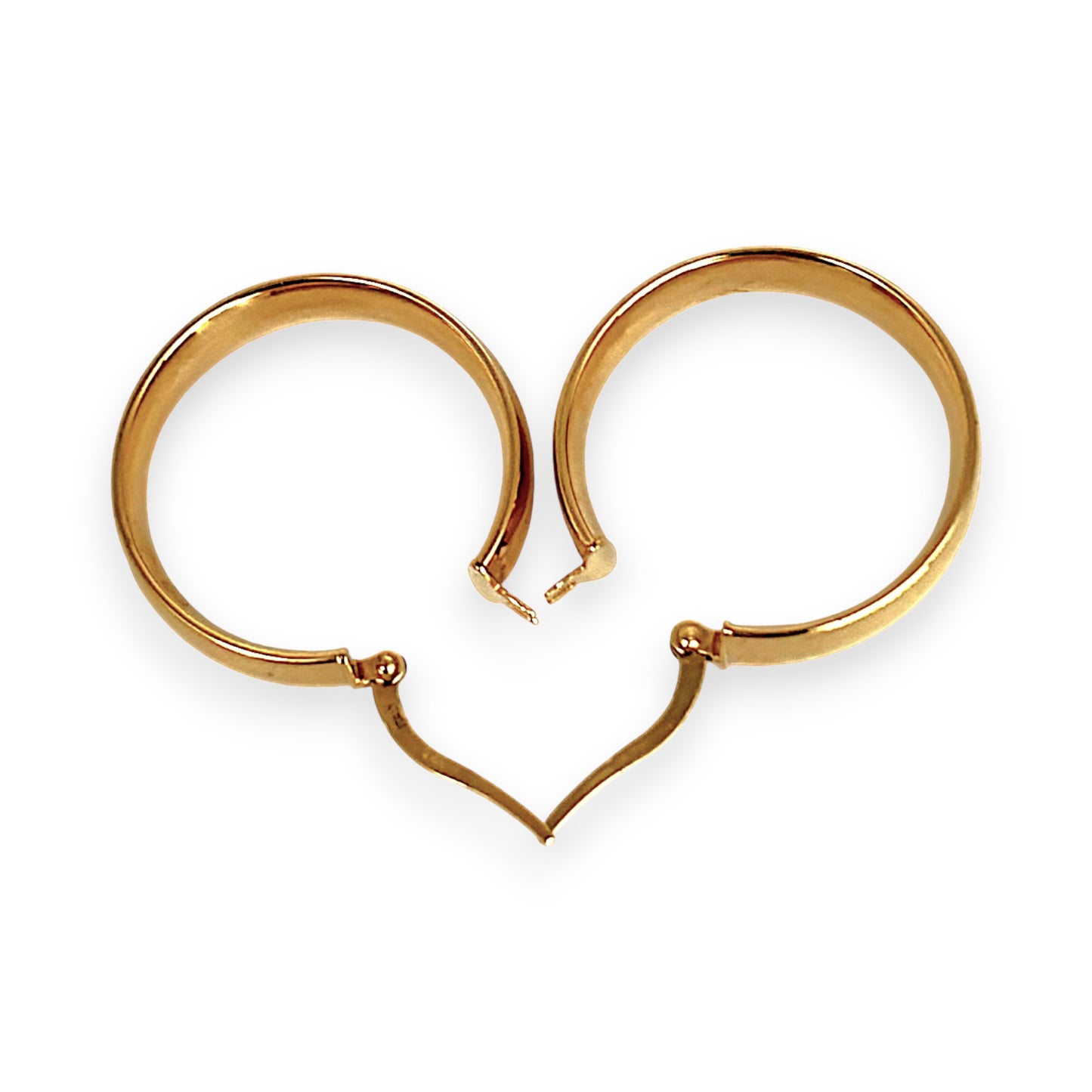 GOLD DEAL | 9ct (9K) Gold The Aurelia Hoop Earrings 23.8mm x 4.9mm