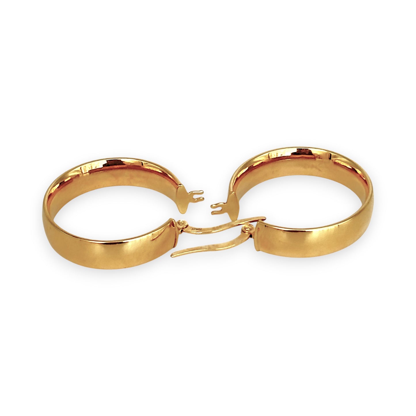 GOLD DEAL | 9ct (9K) Gold The Aurelia Hoop Earrings 23.8mm x 4.9mm