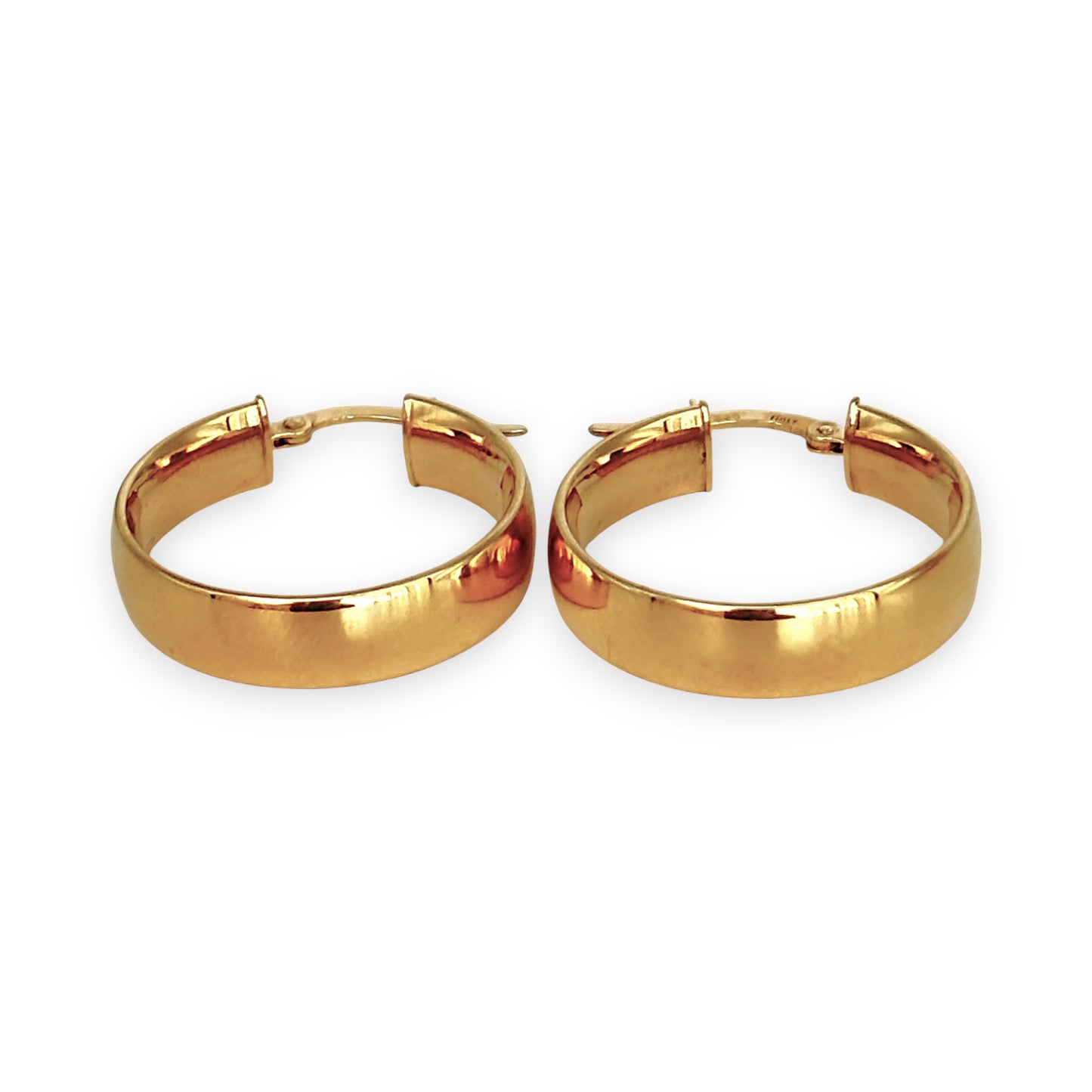 GOLD DEAL | 9ct (9K) Gold The Aurelia Hoop Earrings 23.8mm x 4.9mm