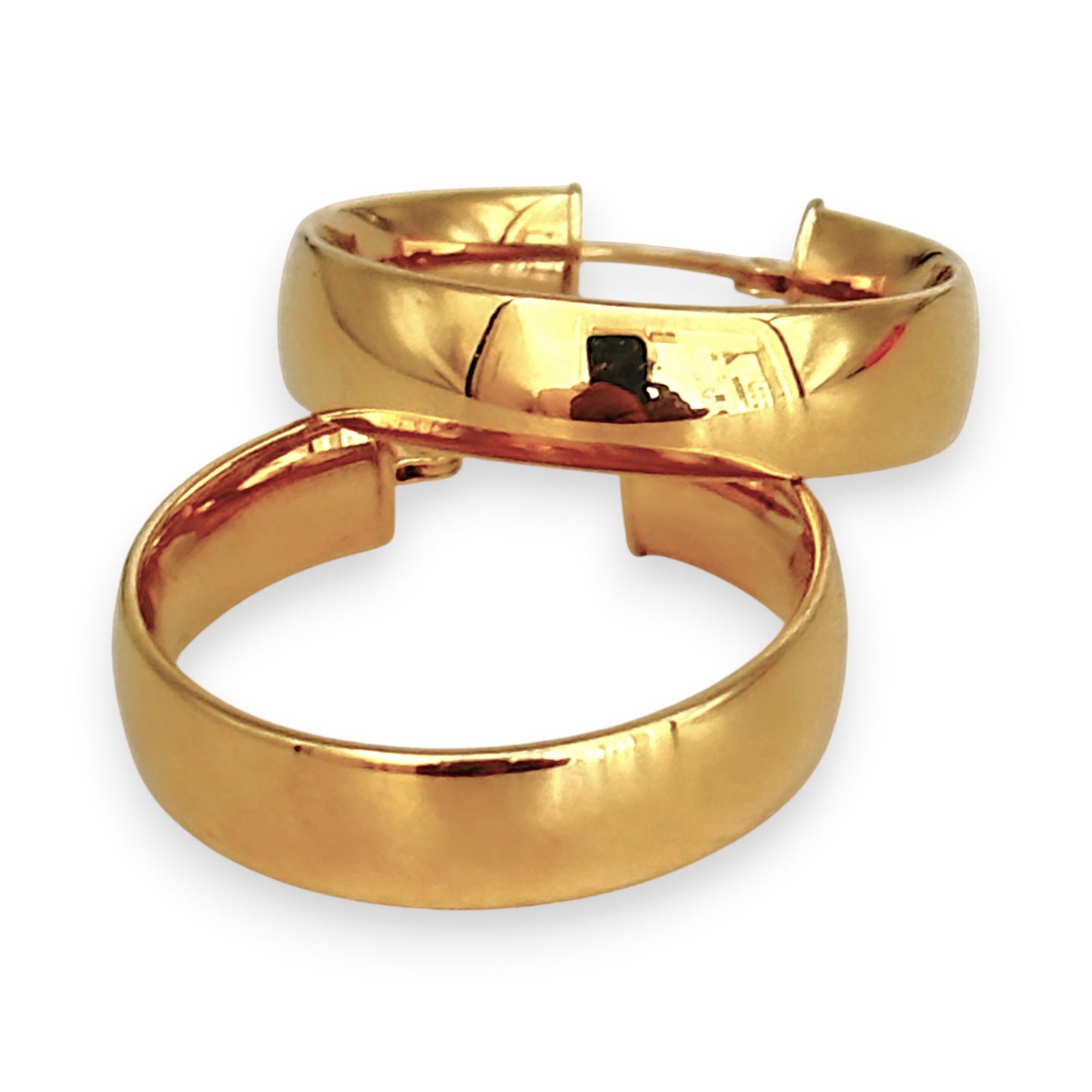 GOLD DEAL | 9ct (9K) Gold The Aurelia Hoop Earrings 23.8mm x 4.9mm