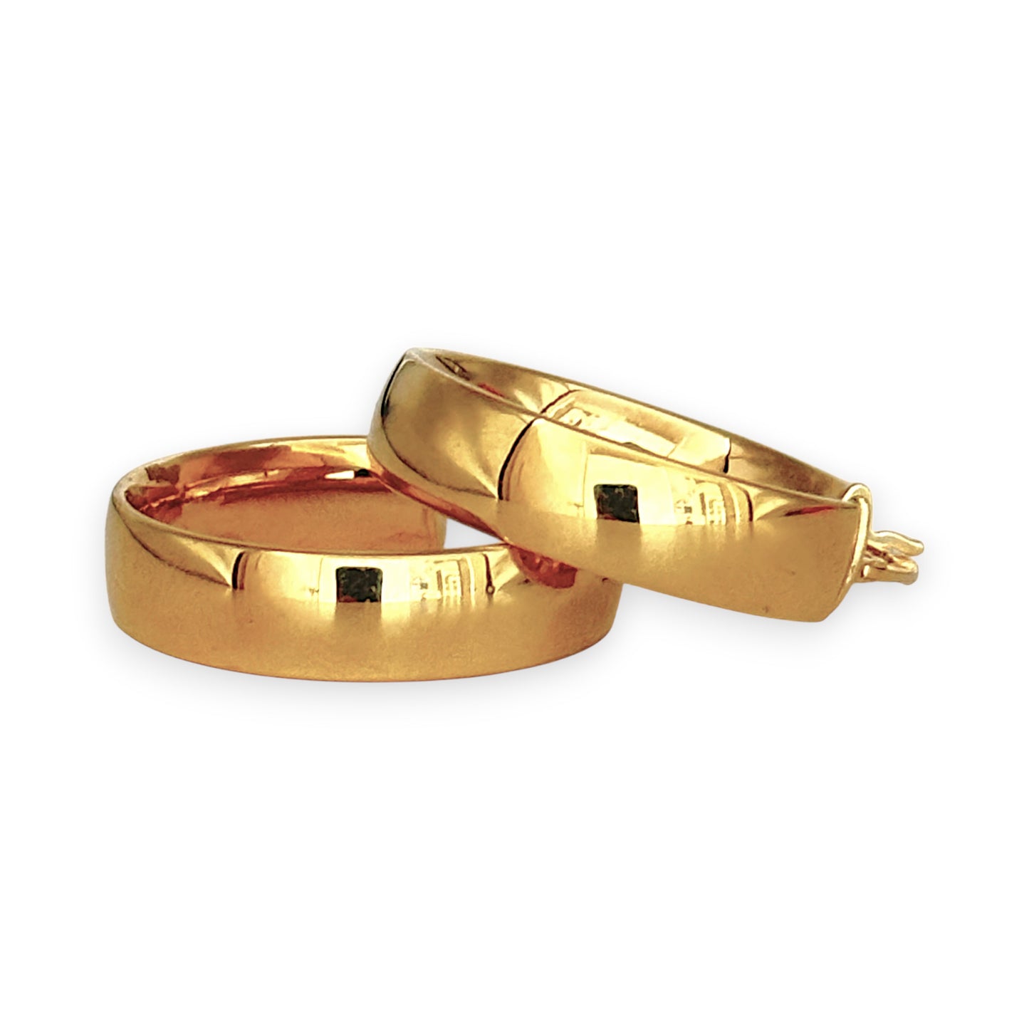 GOLD DEAL | 9ct (9K) Gold The Aurelia Hoop Earrings 23.8mm x 4.9mm