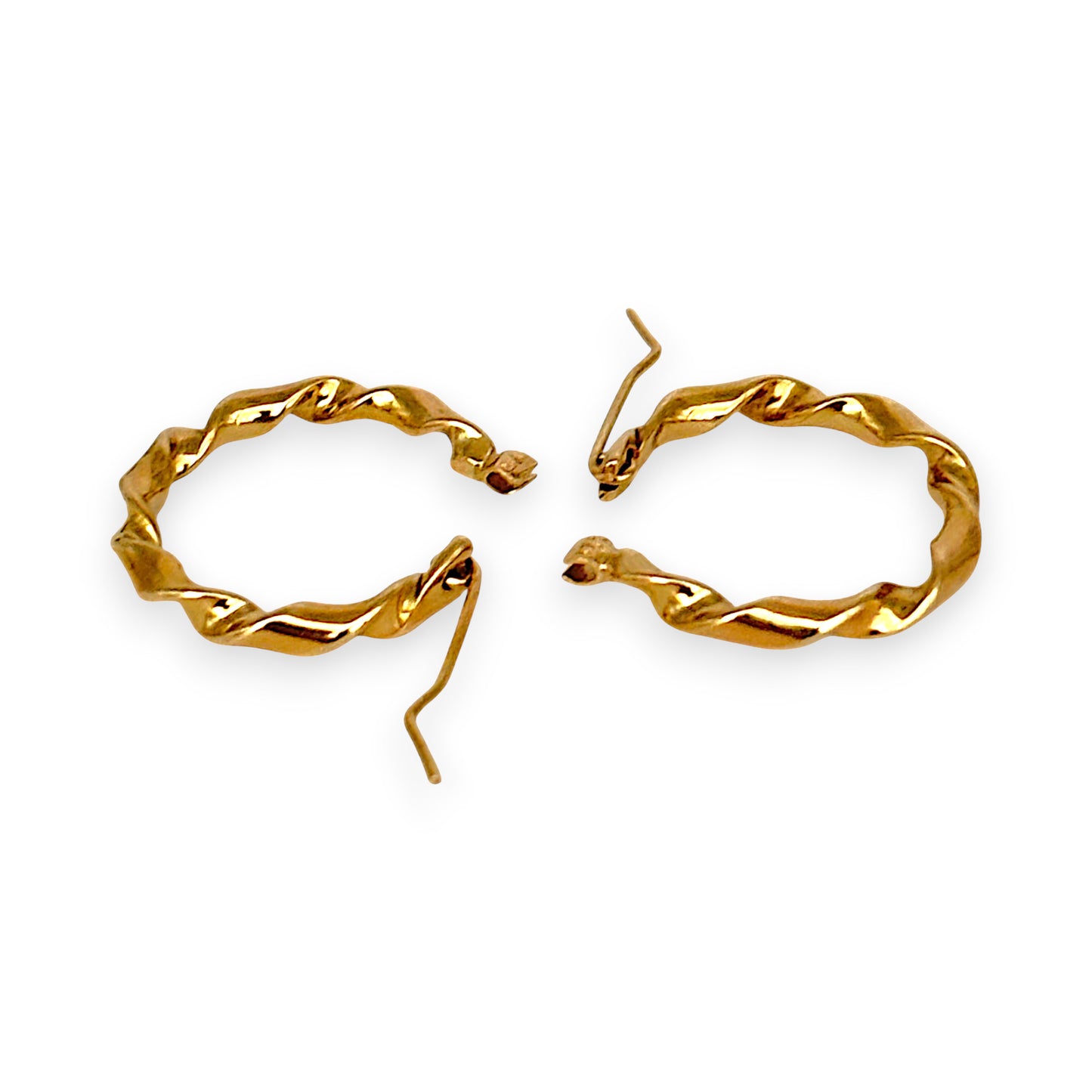 GOLD DEAL | FLASH SALE 9ct (9K) Gold Twisté Hoop Earrings 18.4mm